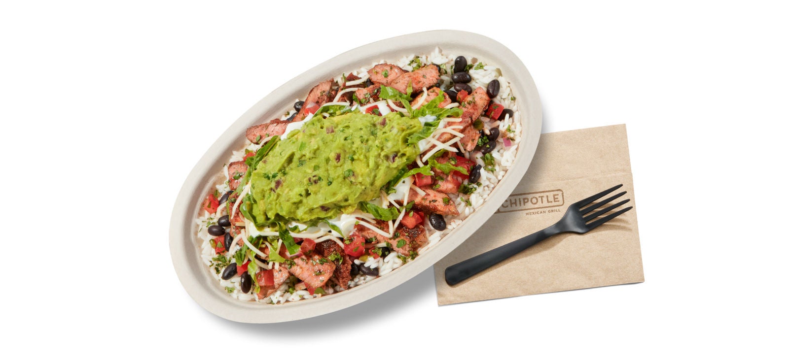 carne-asada-bowl-with-chipotle-fork-and-napkin